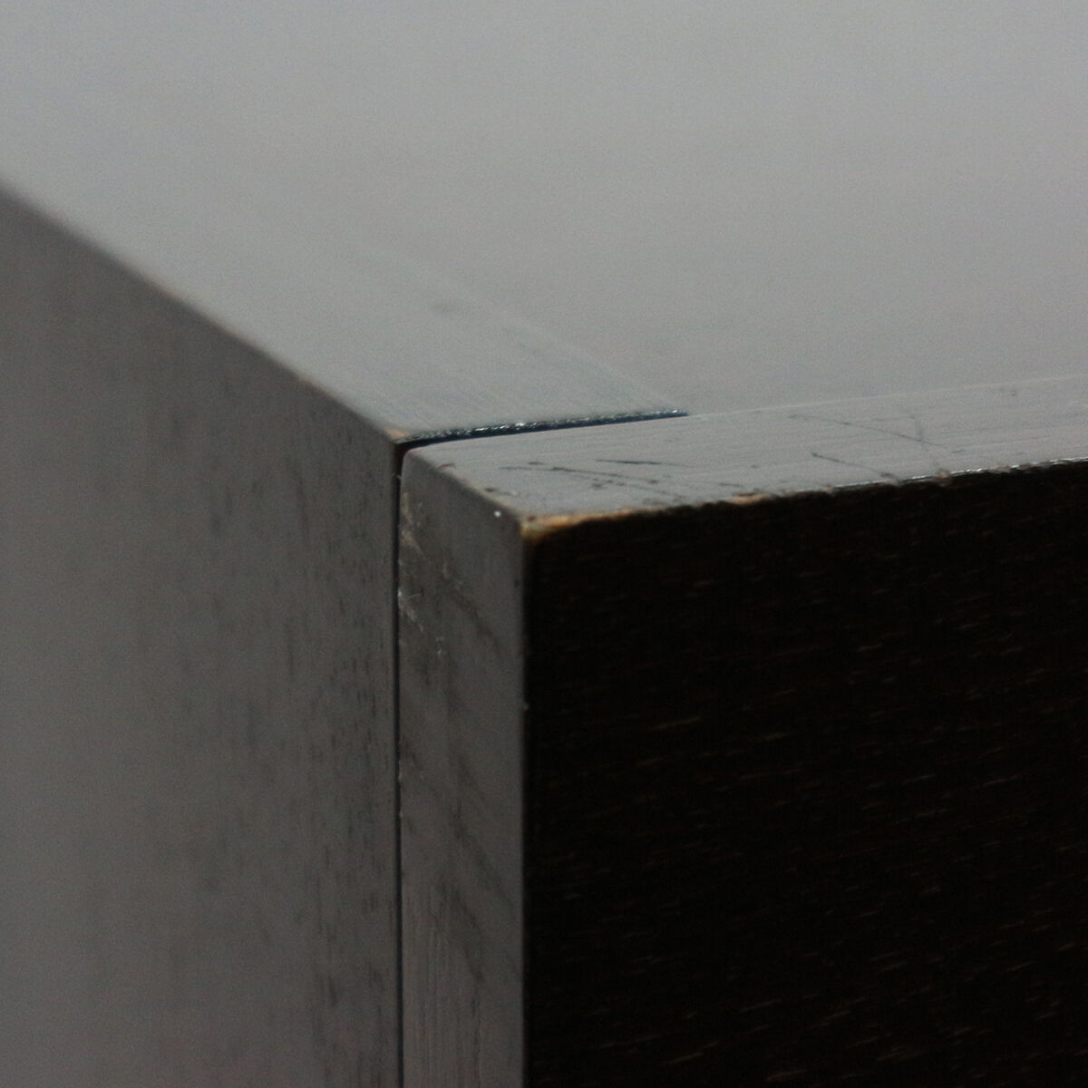 Writing desk, dark walnut stained 1960