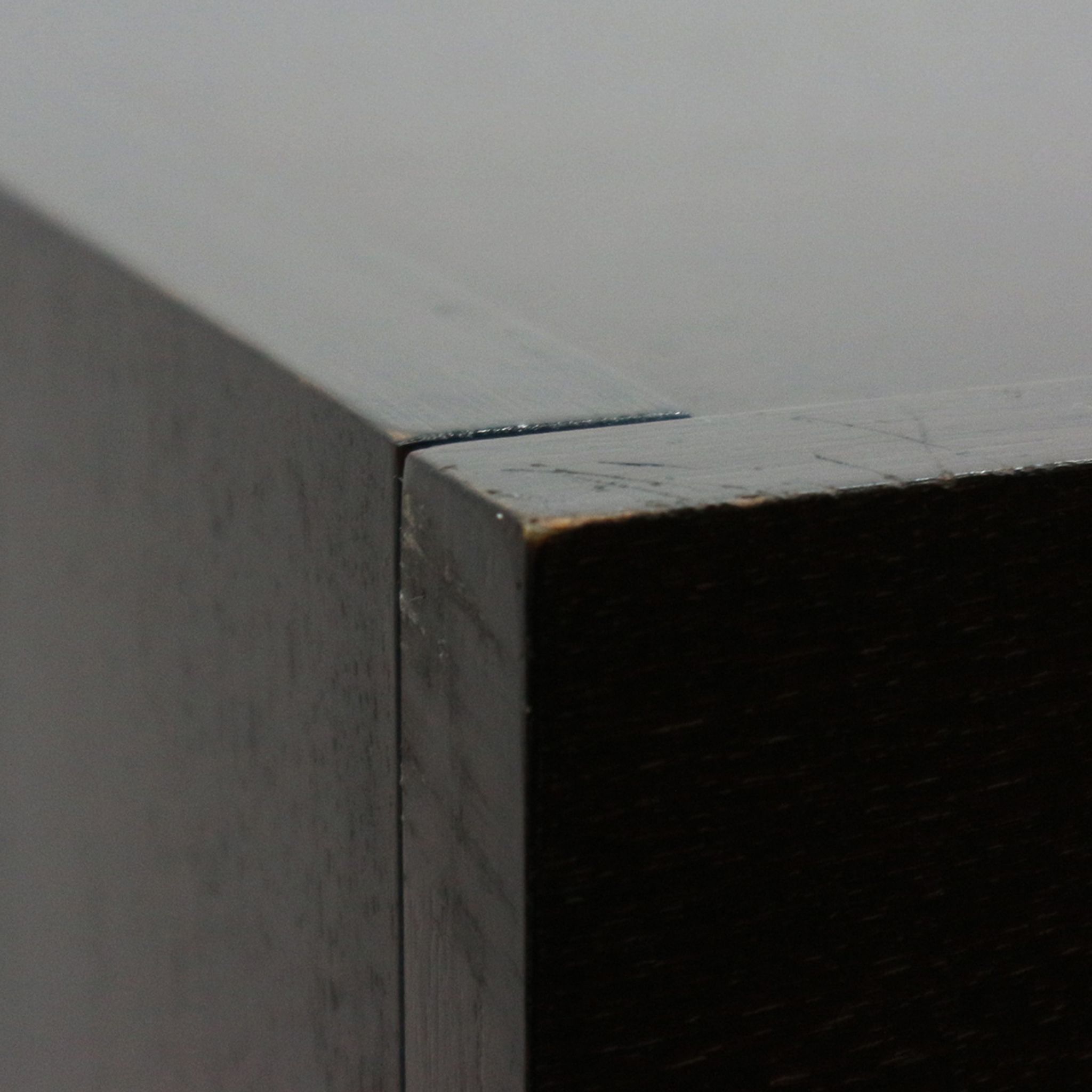 Writing desk, dark walnut stained 1960