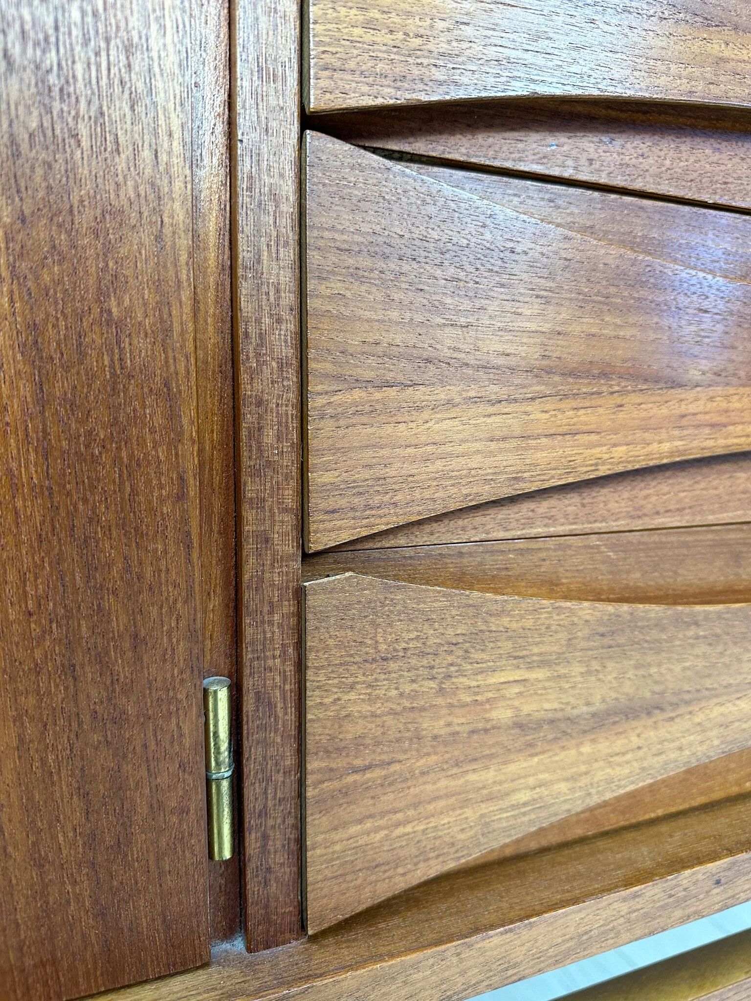 1960s Vintage Large Minimalistic Mid-Century Teak Sideboard