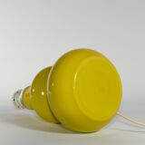 Mid-Century Modern Curvaceous Bright Yellow Glass Table Lamp by Orrefors, 1960s