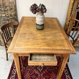 Old oak table with drawers