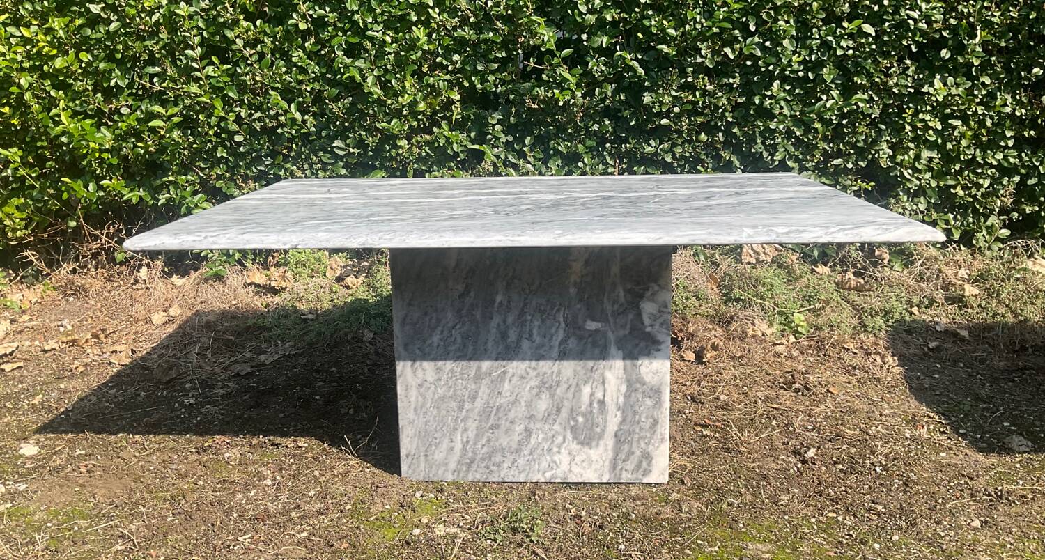 Vintage 70s marble coffee table