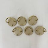 Set of 6 wall coat hooks by Schönbuch , 1970s Germany