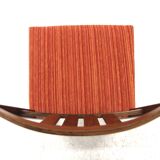 Set of 4 Scandinavian walnut chairs, Sweden, 1960