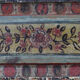 Antique Rustic Farmhouse Folk Art Painted Bridal Cabinet 1842