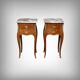 Pair of marquetry bedside tables, Louis XV style – 1960