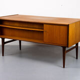 Freestanding vintage teak desk 1960s