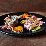 Decorative barbotine plate