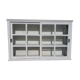 Showcase 2 doors sliding white