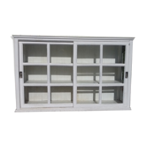 Showcase 2 doors sliding white