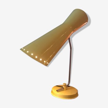 Vintage metal yellow lamp