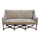 Important Estate Bench with Floral Fabric, Louis XIV Period – Early 18th Century