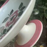 Fruit cup on pedestal in earthenware HBCM service Saida 1920