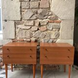 Pair of modernist 3K Mobel bedside tables