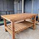 XXL solid oak kitchen island/worktop 180 x 105