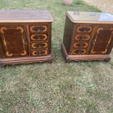 Paire de tables de chevet ancien