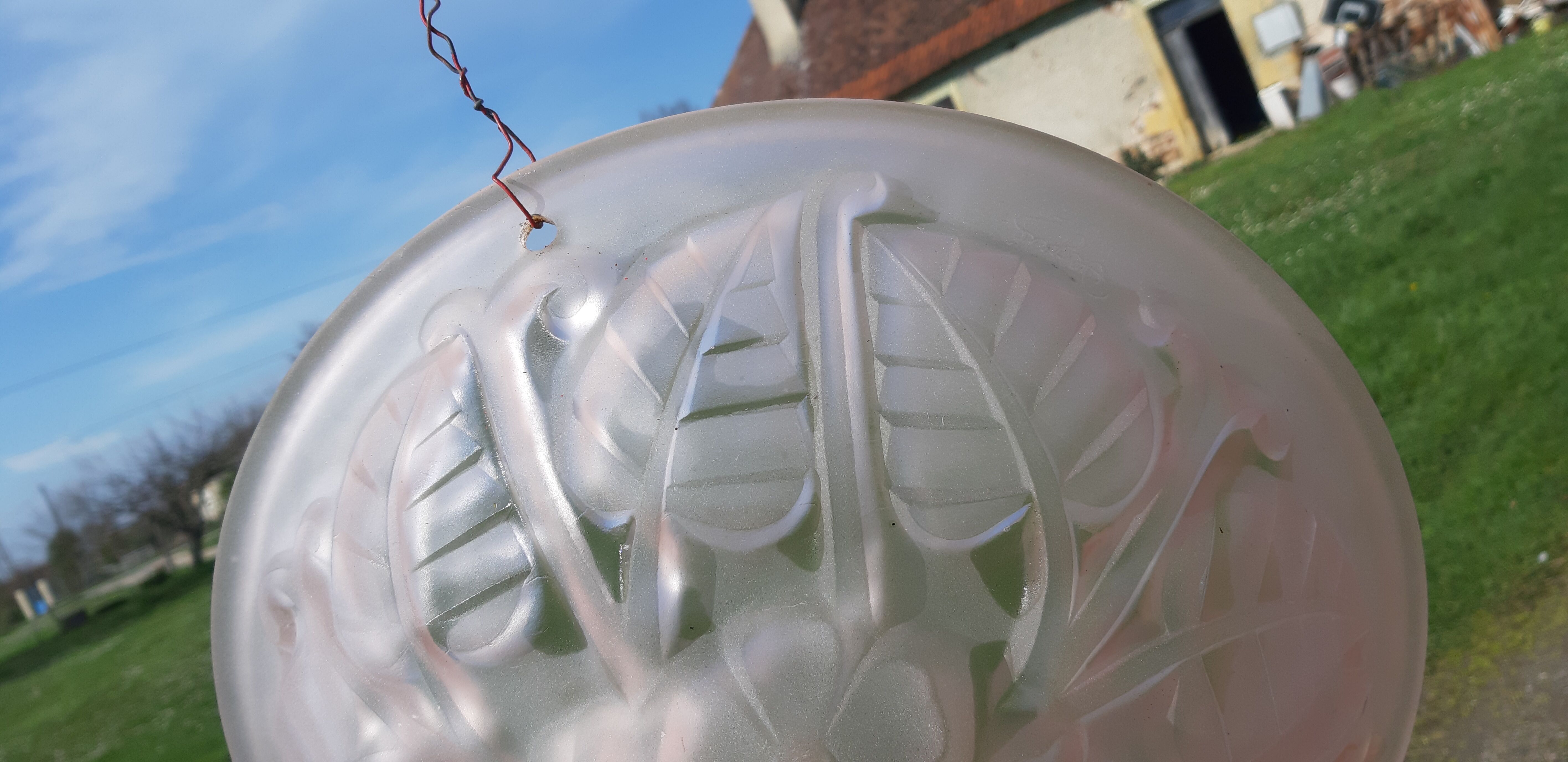 Degué Suspension in Salmon Glass
