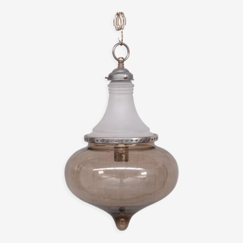 Antique two tone french pendant light