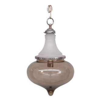 Antique two tone french pendant light