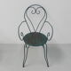 Ensemble de 4 chaises de jardin vintage en acier