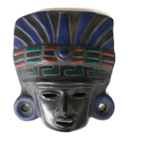 Black Mayan mask in terracotta, 70s