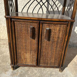 Rattan and wicker shelf