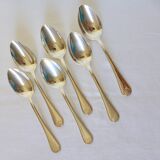 6 silver-plated soup spoons hallmarked by Liberty goldsmith with shell motif 2106249