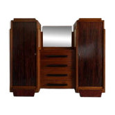 Meuble Art déco, buffet art déco bois et miroir, meuble de rangement, décoration intérieure