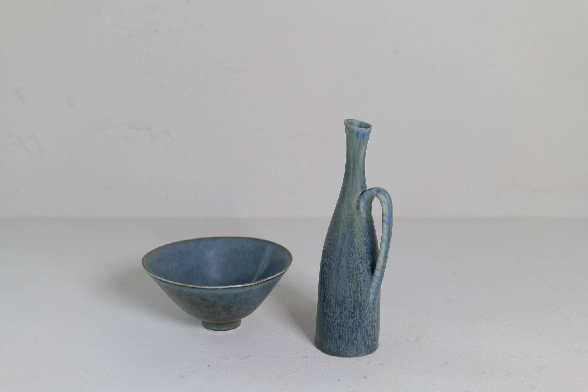 Collection of ceramic vases by Carl Harry Stålhane Rörstrand Sweden, 1950