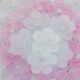 Elegant Murano ceiling light pink flower by Seguso for Venini, Italy