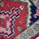 Tapis vintage du Moyen-Orient Hamadan fait main en laine – 38 x 59 cm