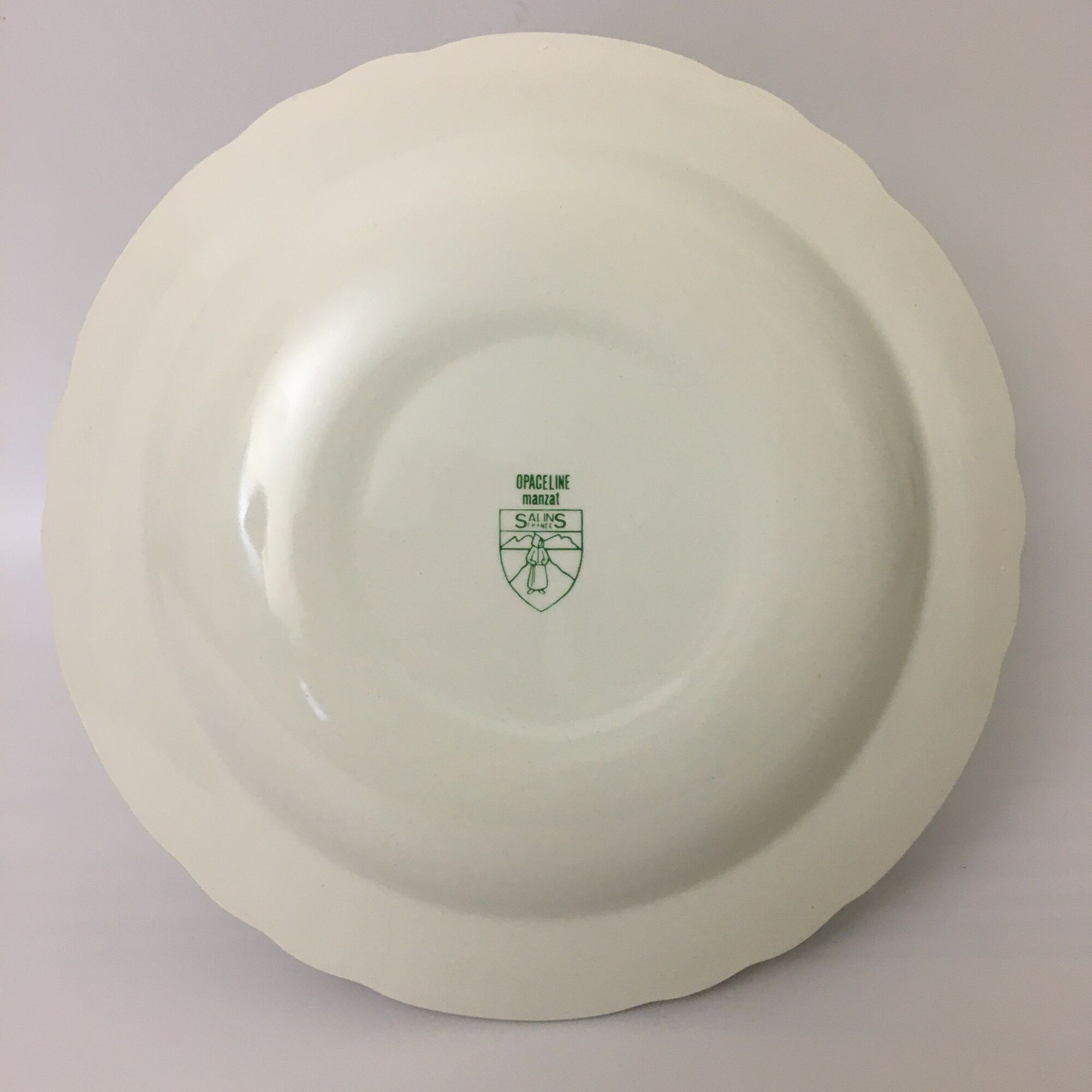 Set of 6 Hollow Earthenware Plates "SALINS" - "Manzat"