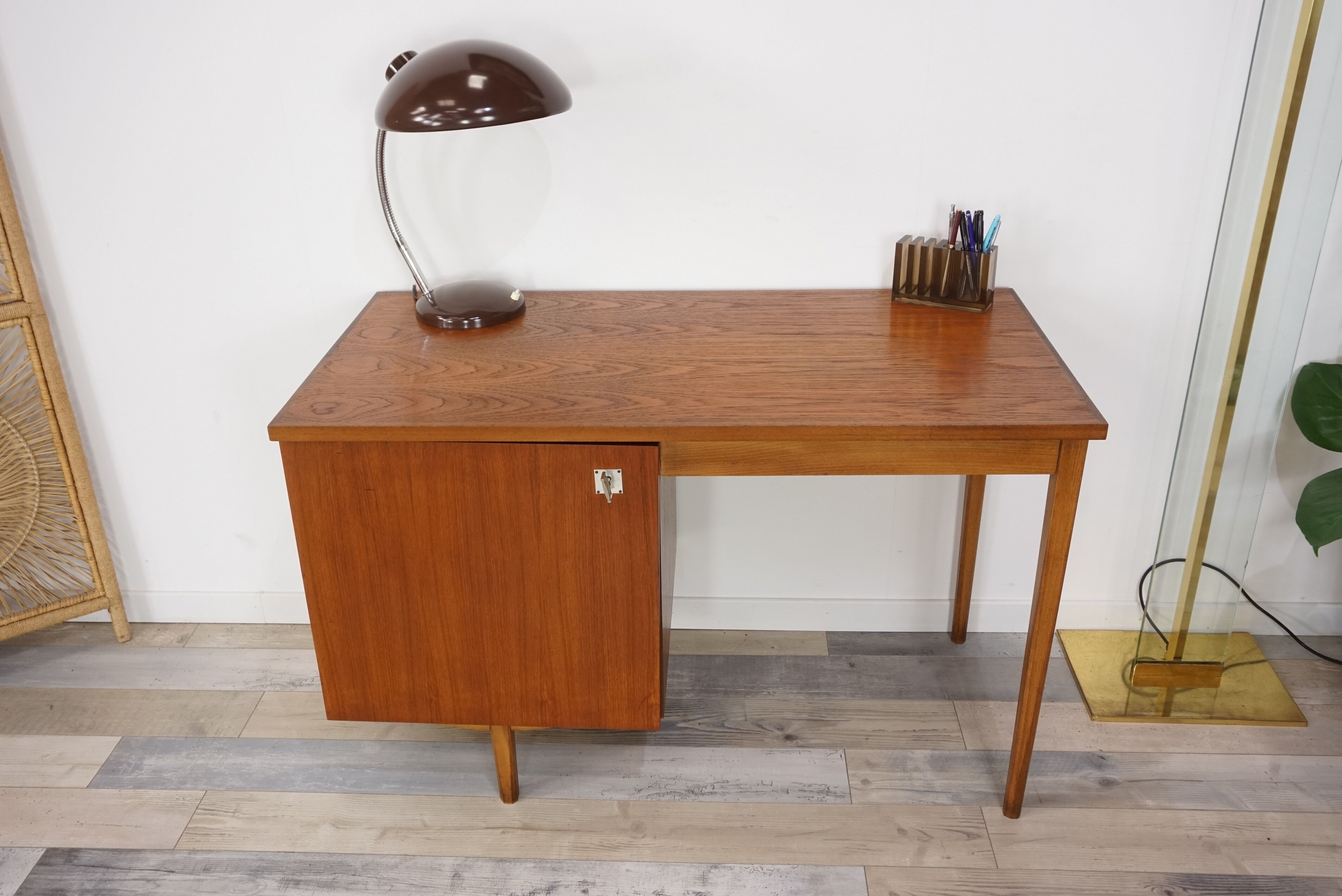 Teak desk 50s - 60s by CombinEurop