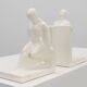 Pair Ceramic bookends by Godofridus Boonekamp for Plateelbakkerij Schoonhov