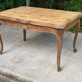 Louis XV extendable dining table, 18th century, renovated in solid oak 230cm