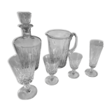 Ensemble verres en cristal de Lorraine