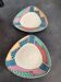 Two Rosenthal Flash Triangular Plates, Vintage 1980s