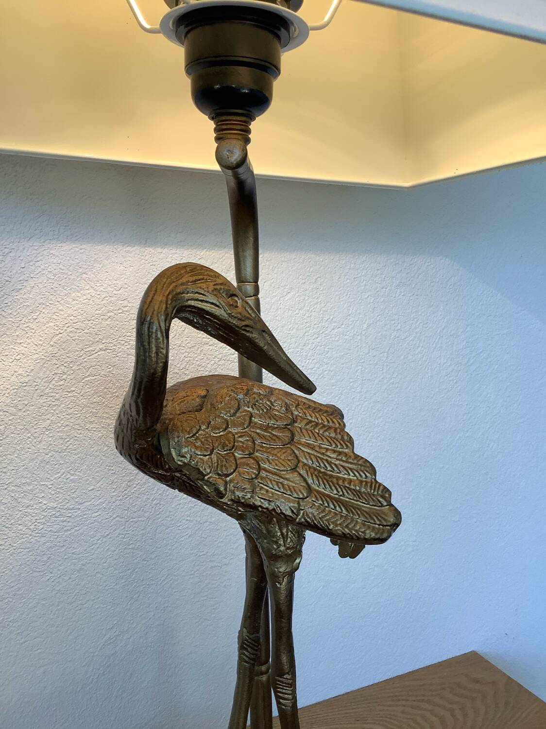 Heron lamp from the 70s by Maison Baguès