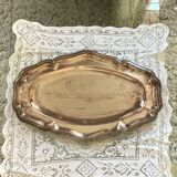 Large silver tray with hallmark