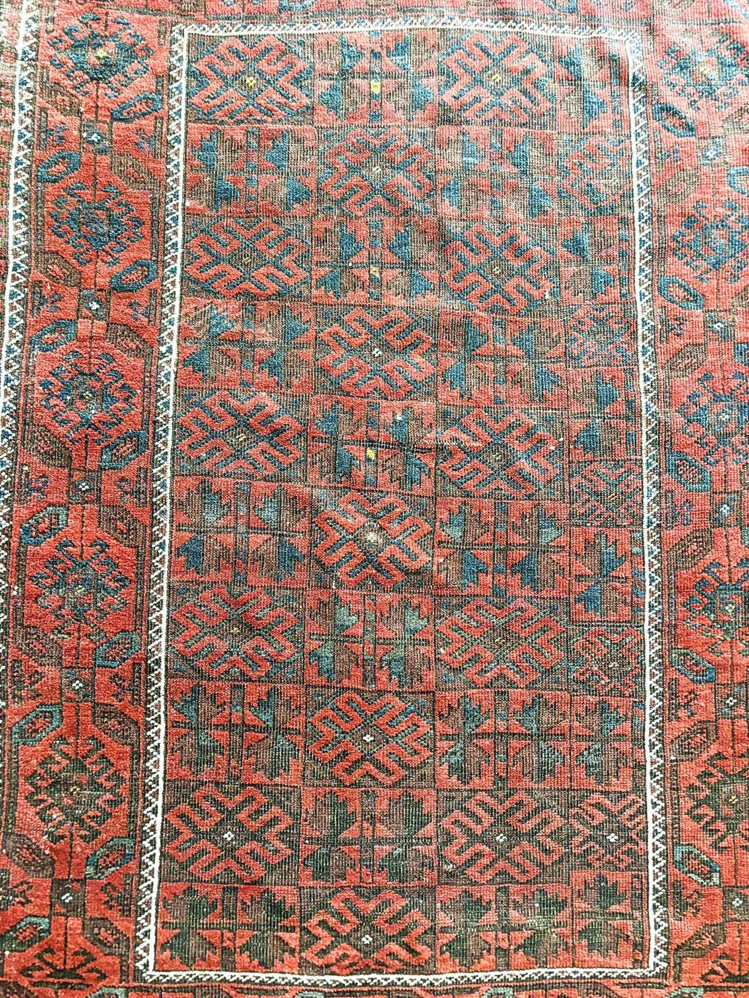 Carpet made in Iran, in very good condition, multicoloured, very picturesque.