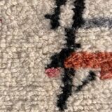 Large modern berber beni ouarain wool rug