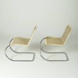Bauhaus "MR10" chairs by Ludwig Mies van der Rohe, Tecta edition circa 1990