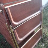 Textable folding rolling table