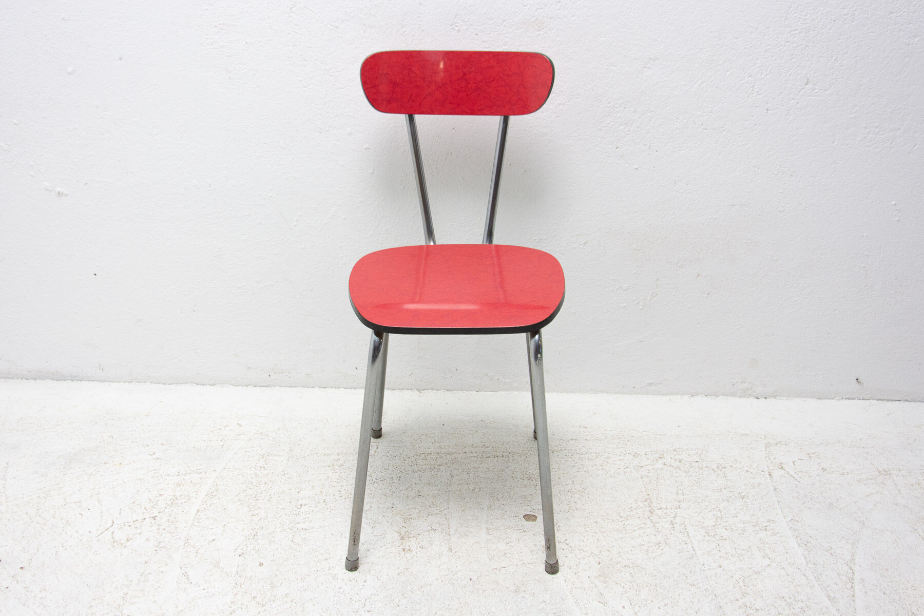 Pair of Czechoslovak colored formica cafe chairs, 1960´s