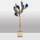 Jacques Duval Brasseur, Large golden brass cactus sculpture. 1992