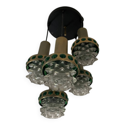Lustre cascade Raak space age années 70