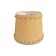 Jute lampshade with ribbons