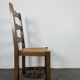 Set of 6 rustic oak straw chairs