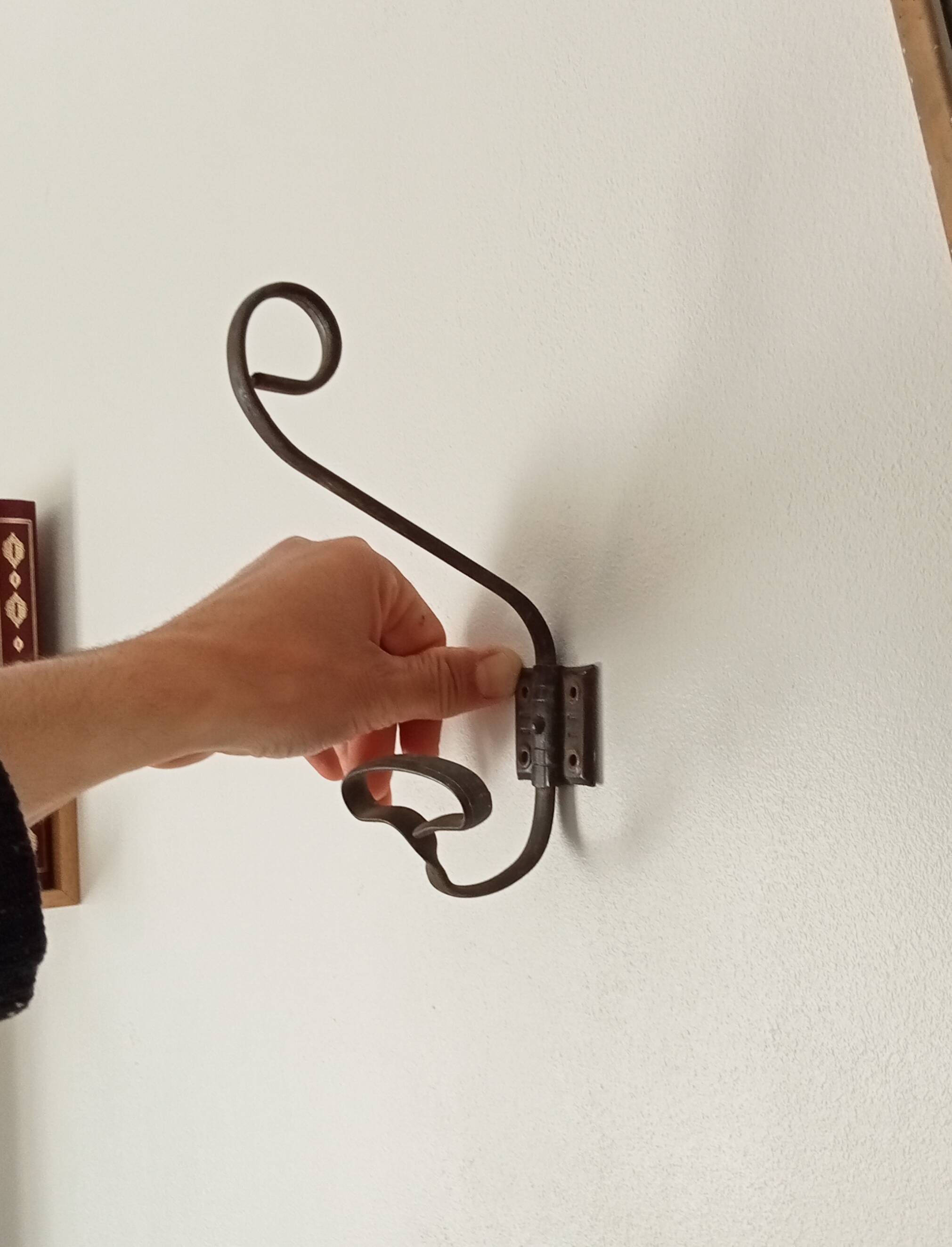 Set of 3 vintage coat hooks.
