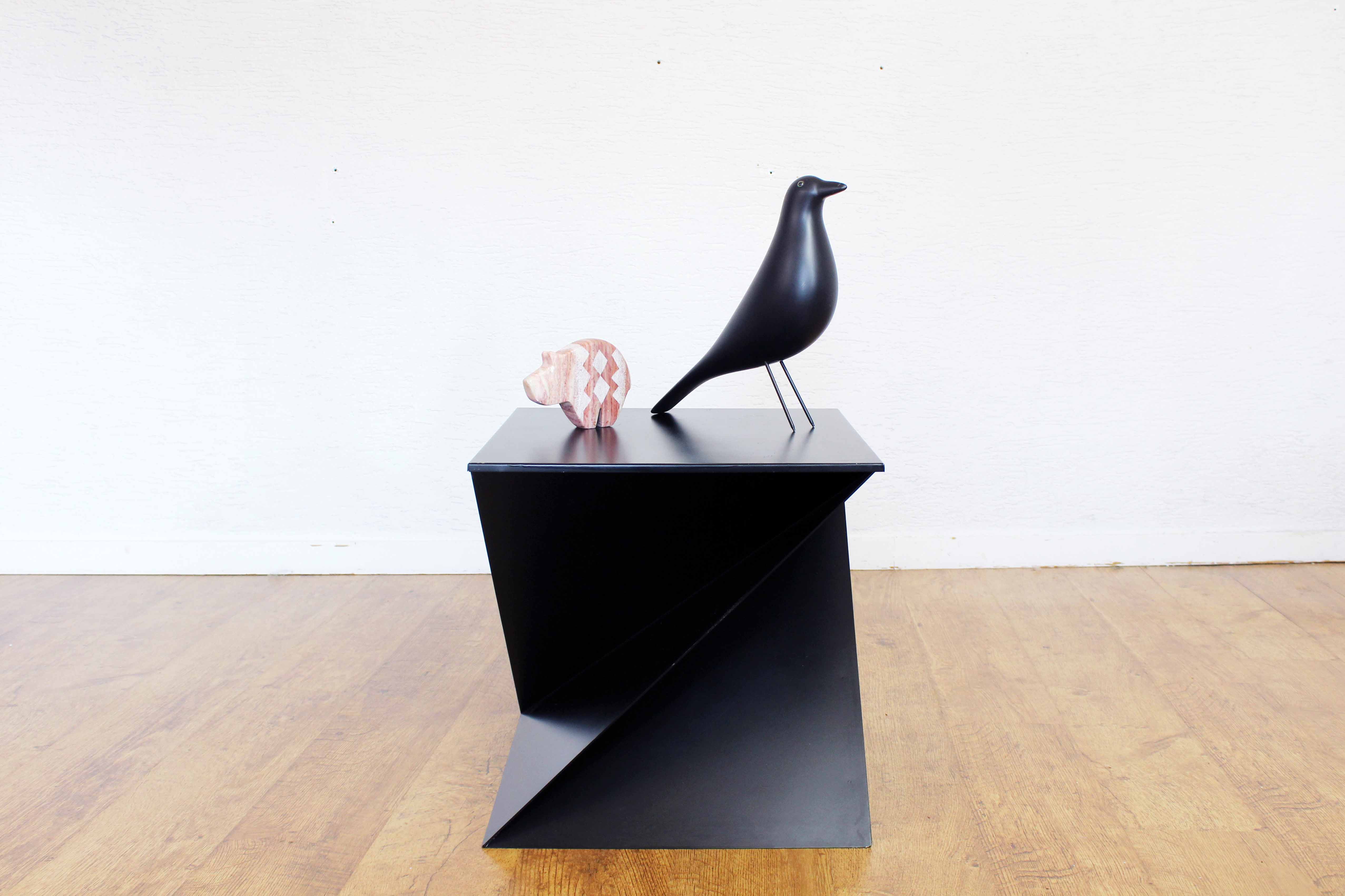 Table basse bout de canapé "origami" 1980